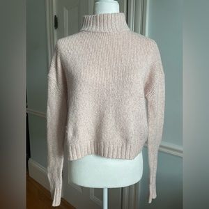 American Eagle Pink Knit Turtleneck Sweater